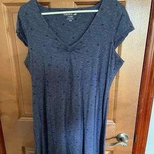 Toad & Co short sleeve midi dress. Stretchy fabric.